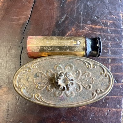 Vintage Max Factor High Society Lipstick Case Red on Red 1940-50 Hollywood