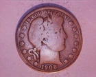 1908 BARBER HALF DOLLAR  **213-6