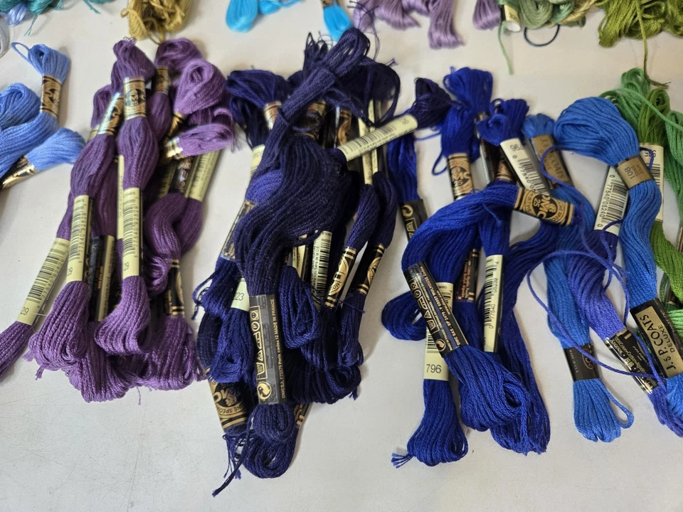 Embroidery Floss Lot Of 340 Skeins Cross Stitch Thread Mixed Colors New  - Image 3 of 4