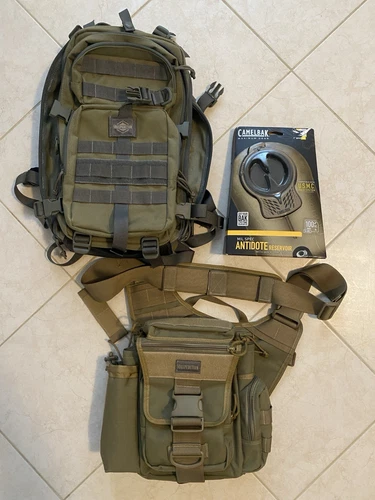 Maxpedition Falcon II And Jumbo Versipack Set Khaki VG+++