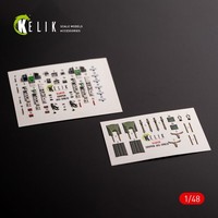 Kelik K48119 - 1:48 Jas-39 B/D - Interior 3D Decals For Zimi Model/Kittyhawk Kit