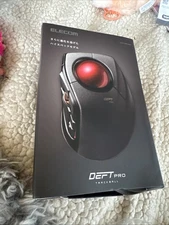 ELECOM DEFT PRO Trackball Mouse Wired/Wireless Bluetooth Ergonomic Design -Black