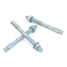 3/4" x 10" Zinc Plated Wedge Anchors - Heavy Duty Concrete Bolts (10 Pack)