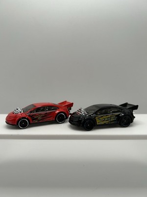 Hot Wheels Loose Lot of 2 Chevy Super Volt: Red and Black! Nice! 12