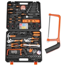 216 Piece Household Hand Tool Kit with Case for Home Maintenance DIY and Repair