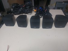 5 Speaker Casse Altoparlanti Cavi Cube Acoustimass Testati Funzionanti Rif.D