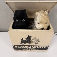 Vintage 1960s Black & White Scotch Barking Do...