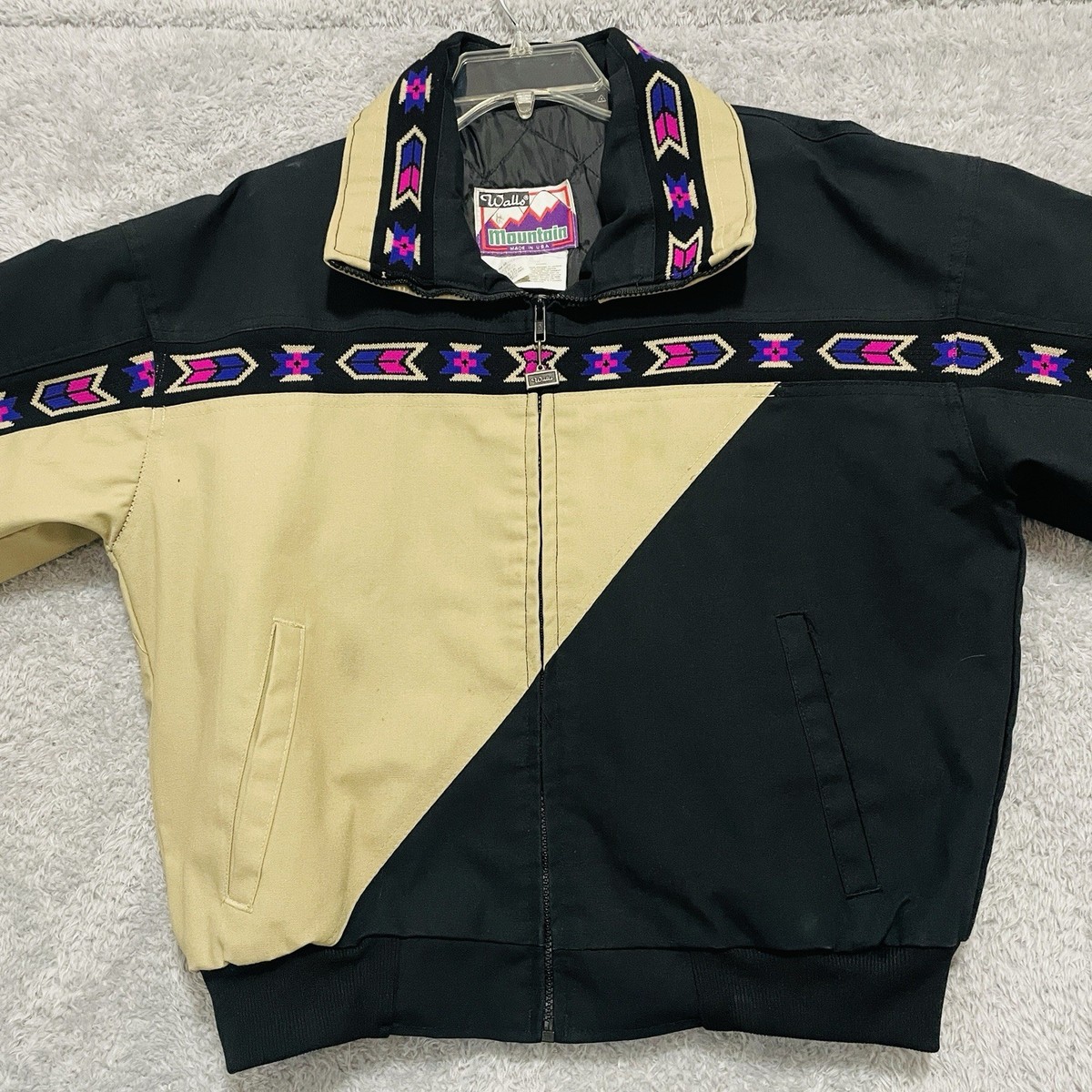 Vintage Walls Mountain Jacket Medium Regular Southwestern Aztec 