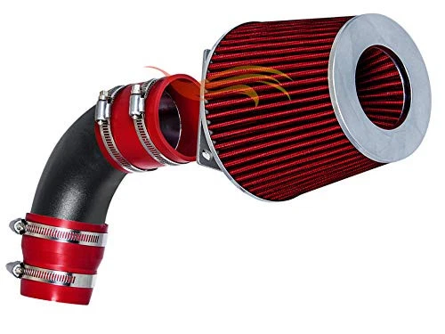 BCP RW ROJO 1987-1991 Camry Base DLX LE 2.0L L4 Kit de admisión de aire Ram corta + Filtro Foto 3 de 4