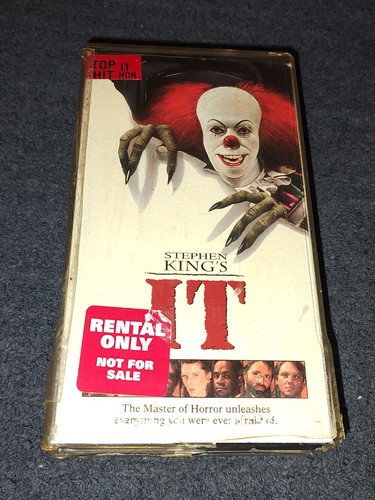Stephen King's It VHS TV Movie Horror Tim Curry Cult Classic 2 Tape Cut Box - Picture 1 of 8