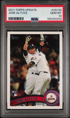 2011 TOPPS UPDATE #US132 JOSE ALTUVE ROOKIE RC PSA 10