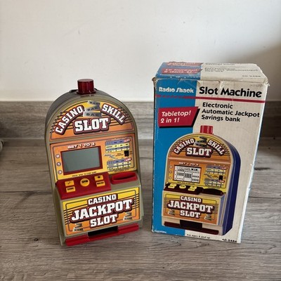 Vintage RADIO SHACK Spielautomat elektronisch Automatik Jackpot Sparkasse Retro