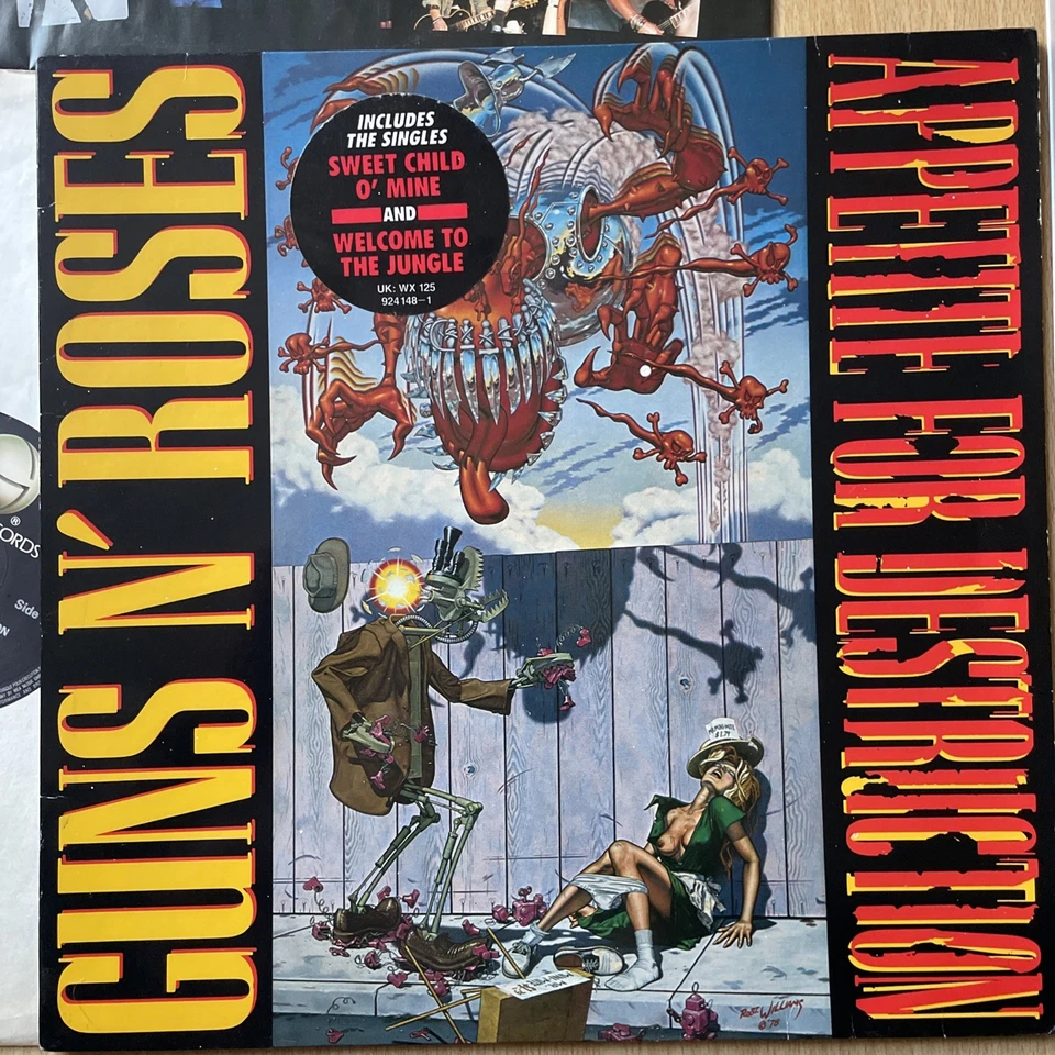 Guns n' Roses-appetite for destruction-pic picture cover disc-original-1A 1B - Image 2 of 4