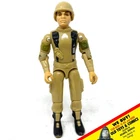 1983 Hasbro Gi Joe 3 3/4" Tan Grunt Falcon Pilot Figure 100% Complete ARAH Read