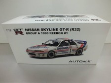 Autoart 1/18 Nissan Skyline GT-R R32 Group A 1990 Reebok #1 Collectible