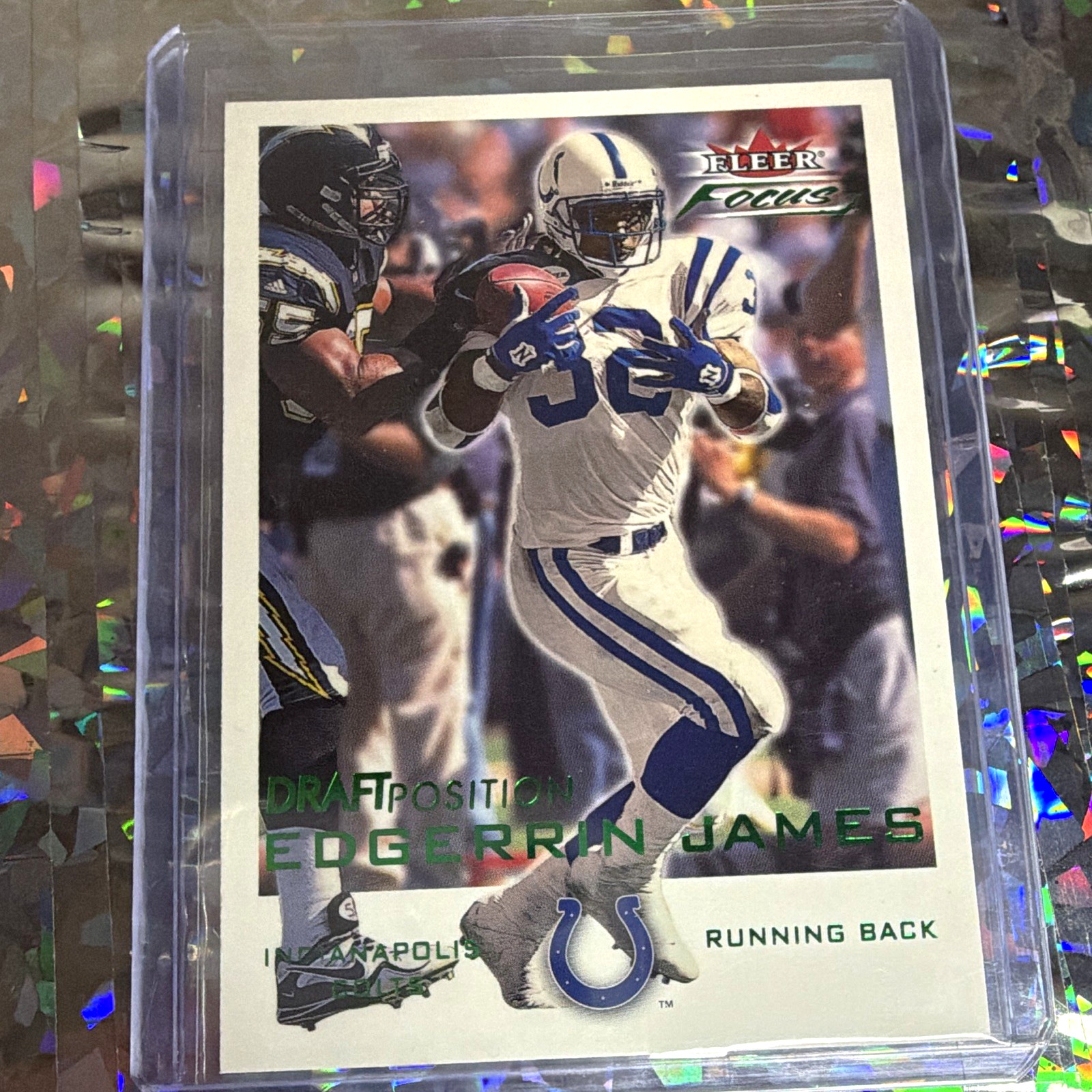 Fleer Focus 2000 Edgerrin James Colts #142 Draft Position Serial /104