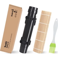 Sushi Making Kit, Sushi Roller, Sushi Bazooka, Sushi Maker, Bamboo Sushi Roll...