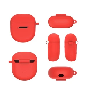 Coque de protection en silicone rouge peau pour os QuietComfort Médiateurs II