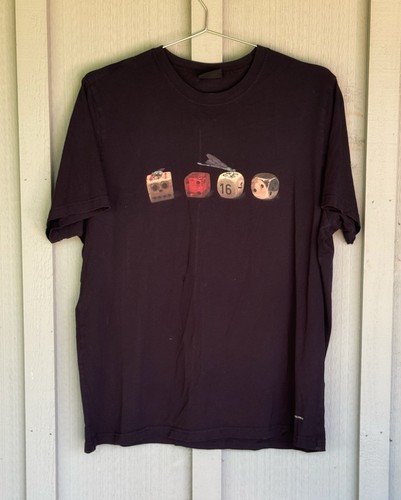 Paul Smith, Vintage Black Paul Smith T-Shirt - Graphic Dice Design - XXL