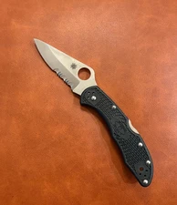 Spyderco ~Delica 4~ Folding Knife VG10 Satin Blade lockback knife SEKI CITY