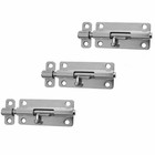 3x 3" inch Zinc Plated Barrel Bolts Latch Door Safety Lock Bar Security Guard