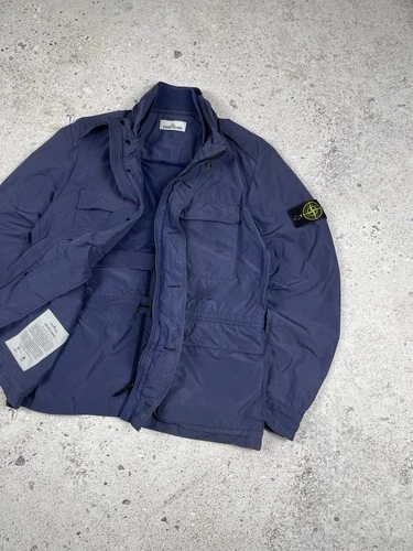 Vintage Stone Island 2012 Micro Reps Field Jacket Navy Blue Faded Color size XL image 2