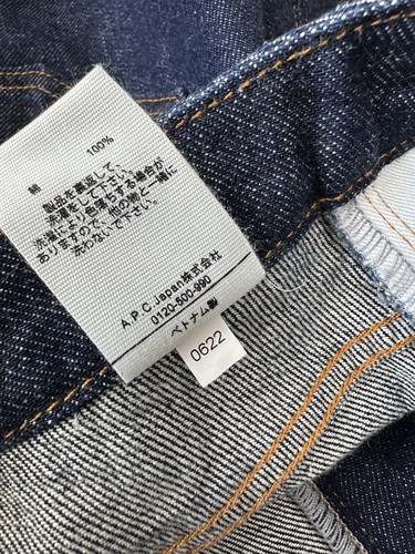 A.P.C. Raw Indigo Japanese Denim Mini Skirt size 42 - Picture 15 of 15