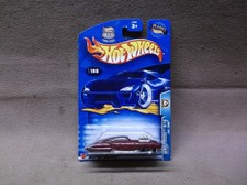 HOT WHEELS 2003 #188 RED EVIL TWIN CADZILLA ANNI 50 CUSTOM CADILLAC FASTBACK