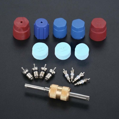 Essential AC System Cap & Valve Cores Santech Seal Kit for All Makes and Models