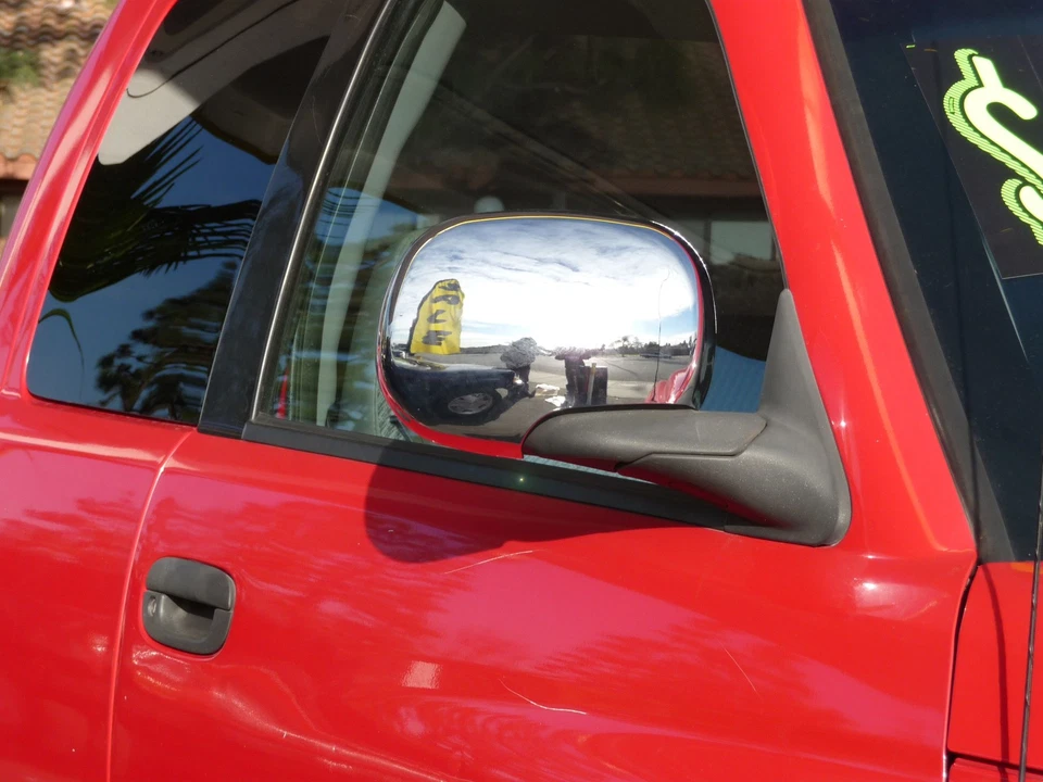 Cubierta de espejo de plástico ABS cromado TFP 506 para Dodge Ram 1500 1994-2001 2/4 puertas Foto 3 de 3