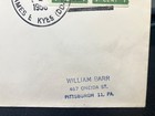 1956 ship cancel of USS James E Kyes DD-787, a destroyer on Washington coil pair — photo 3