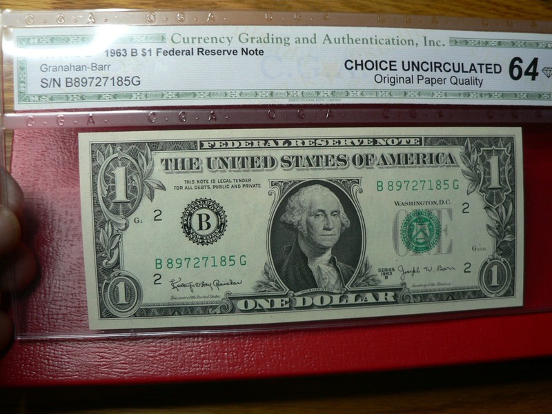 Granahan-Barr Dollar bills 2 note lot + star note
