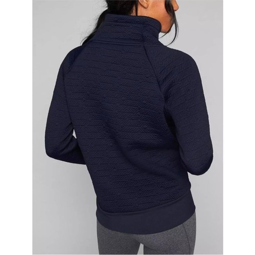Felpa Pullover Athleta Jacquard Elevation Trapuntata Collo Imbuto Foro Pollice Sm - Foto 10 di 10