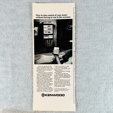 Kenwood Remote Control Series Stereo 1980 Vtg Half Page Print Ad Carson CA