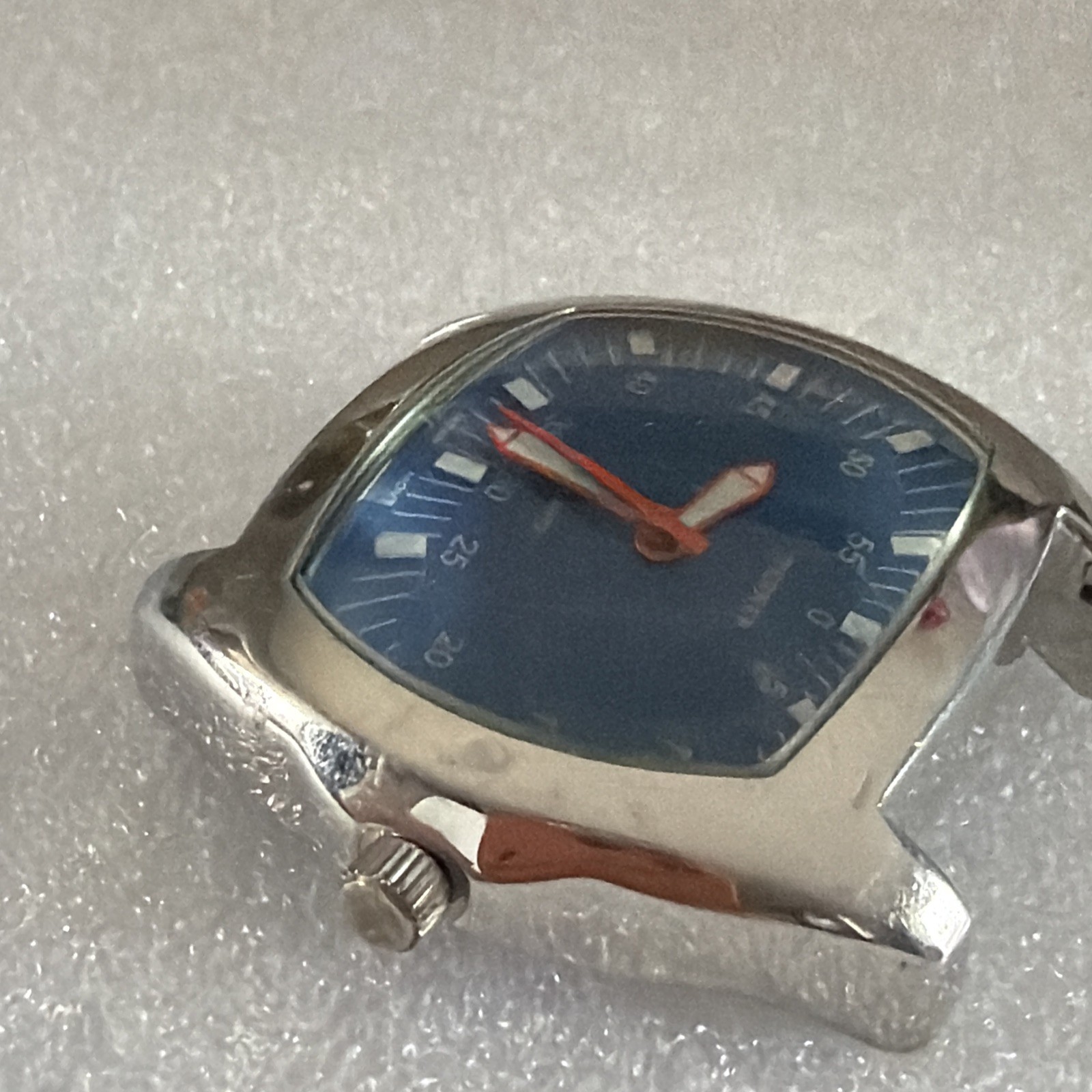 Rare TERNER MENS WATCH RECTANGULAR Dial Silver Ba… - image 4