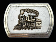 PL17120 VINTAGE 1970s  STEAM ENGINE TRAIN  RAILROAD COMMEMORATIVE BELT BUCKLE
