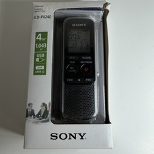 Sony ICD-PX240 4GB Digital Voice Recorder for Lectures Meetings New