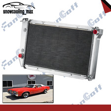 3-row Aluminum Radiator Fit 1972-1979 Ford Ltd Ii Torino Mercury Cougar V8.