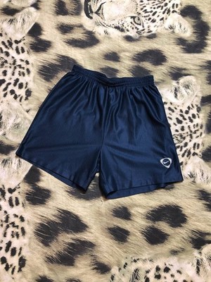 Vintage Nike Shorts Swoosh Logo Navy Blau Gr.S Drill Swoosh Football Rare 90s