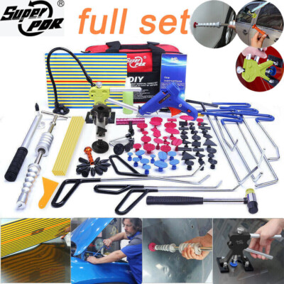PDR Car Paintless Dent Puller Lifter Glue Gun Tool Kit Repair Removal ...