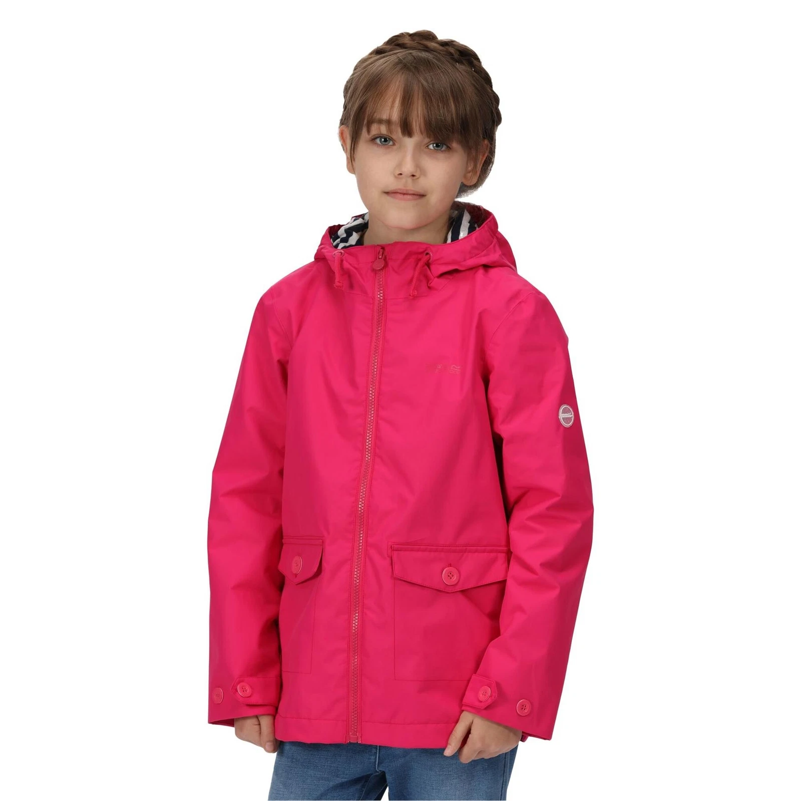 Regatta Kids Belladonna Waterproof Jacket Coat Girls Outdoor School