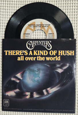 CARPENTERS Kind Of Hush Orig '76 A&M Picture Sleeve 45 w/Bonus Forget Me Nots NM