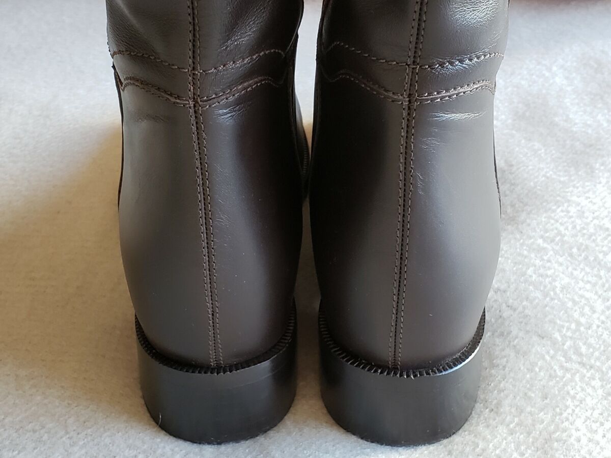 Salvatore Ferragamo Fersea 6.5 Gancini Logo Riding Knee High Salvatore Ferragamo Fersea 6.5 Gancini Logo Riding Knee High