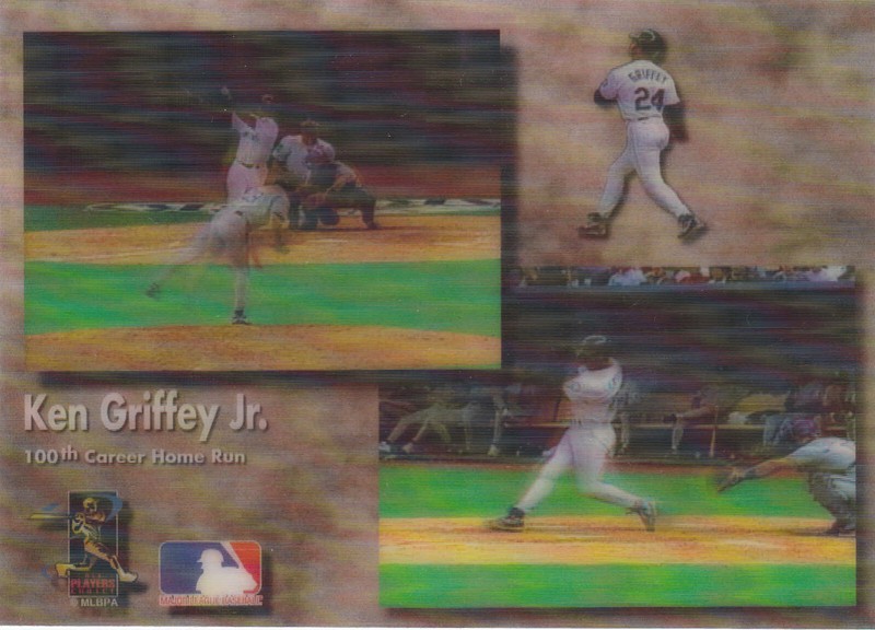 Ken Griffey Jr. MLB Players Choice Hologram (100th Home Run) Jumbo Card
