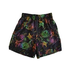 Vintage 80s Hawaii Tropical Fish Print Swim Trunks Size Small