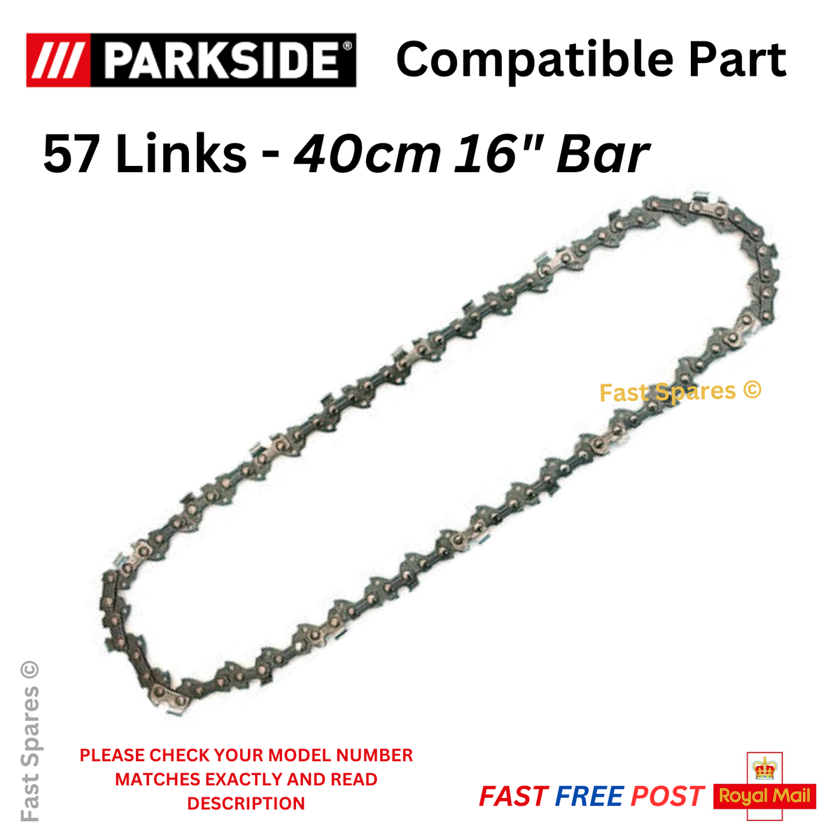 Parkside PKS 2200 A1 / 2200 B1 Chainsaw Chain 40cm (16