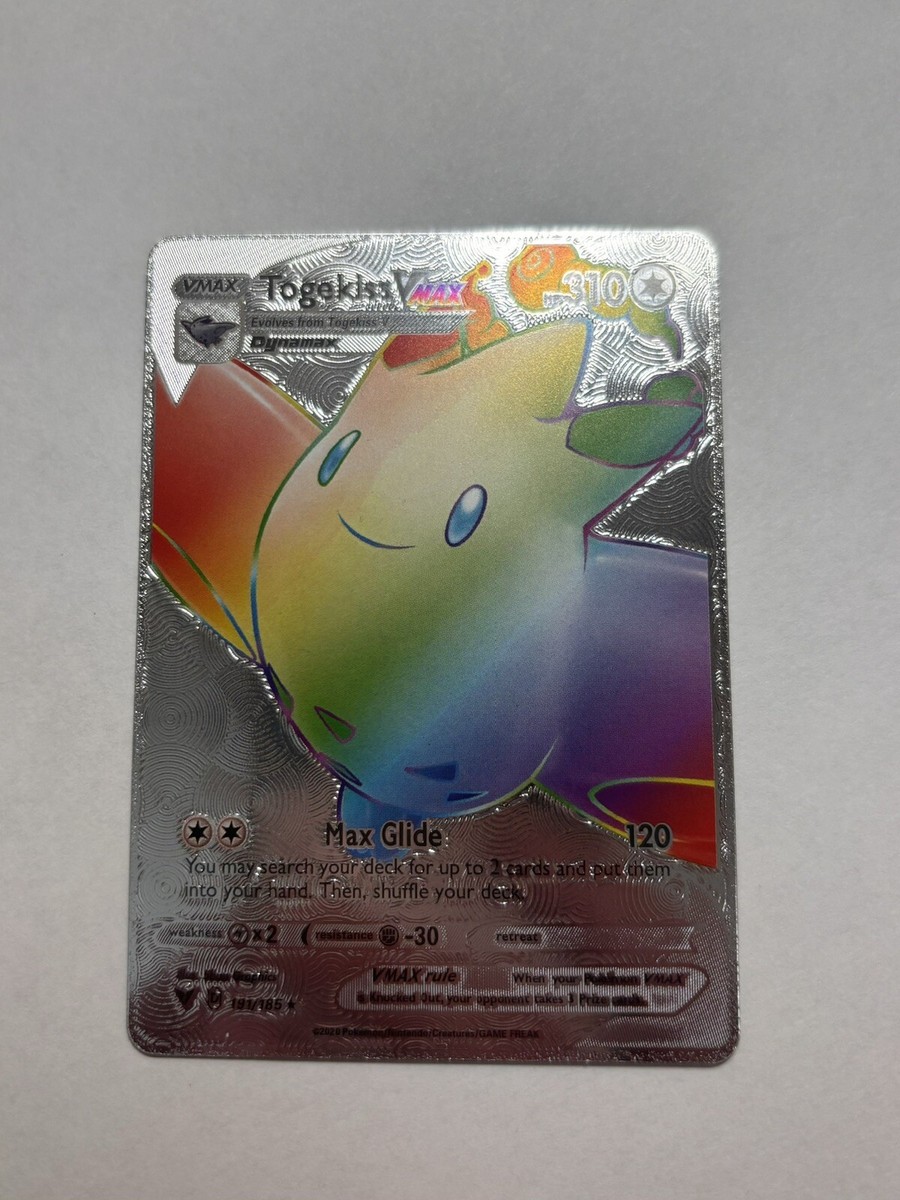 ポケモンカード togame0210 Silver Foil Togekiss VMAX Rainbow Fan Art Display Vmax Card NM | eBay
