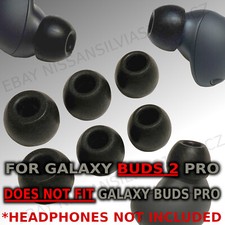 12PC Foam Silicone Ear Tips For Samsung Galaxy Buds 2 Pro Memory Foam Ear Buds