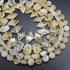 Citrine Beads - Various Shapes, for Jewellery Making