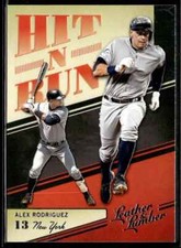 2019 Panini Leather & Lumber Hit-N-Run Alex Rodriguez New York Yankees #HNR-8